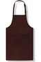 Two-piece cooking apron, unisex kitchen apron with two pockets, unisex bib-style apron suitable for restaurants and barbecues - coffee color
