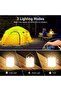 Rechargeable camping light, portable LED camping light, 3 modes, suitable for camping/tent/garden/emergency/fishing - 4