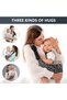 Black and white, For infants weighing no more than 13.5 kg, Cotton-polyester blend, Wrap-style, Toddler carrier, Breathable and safe, Shoulder carry - 5