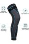 Extended knee brace for leg support in basketball, soccer, knees, and training – Blue (suitable for 130-160 lbs) - 4