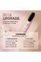 Rechargeable Cordless Hair Straightener Brush & Heated Styling Comb (Pink) - 3