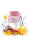 juicer & blender - 35.19 oz/1000 ml large capacity - 10 SS blades - USB Recharge - for smoothies - milkshakes - & food processing - pink - 2