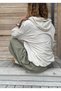Hooded Colorful Star Embroidered Long Sleeve Pocketed Drawstring Cotton Linen Cardigan - 3