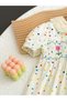 Girls Floral Embroidered Smocked A-Line Dress - 4