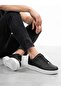 Men's Black Orthopedic Sole Casual Sneaker Walking Shoes - 2