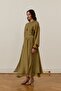 Giada Asymmetrical Skirt Suit Olive