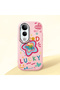 Vivo V50 Lite Compatible Case Camera Protector Pink Silicone Couple Phone Case Heart Pattern