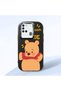 Samsung Galaxy A21S Compatible Case Camera Protective Black Silicone Couple Phone Case Bear Patterned