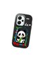 Redmi Note 13 Pro Plus 5g Compatible Case with Camera Protector Black Silicone Couple Phone Case with Panda Pattern - 3