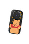 Vivo X300 Compatible Case Camera Protector Black Silicone Couple Phone Case Bear Patterned - 3