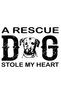 Women's Oversize Rescue Dog Printed T-Shirt 100% Cotton Relaxed Fit Graphic Pattern Casual Modern - 4
