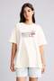100% Cotton Looney Tunes Licensed Oversized Crew Neck Back Printed Short Sleeve T-Shirt I5447Ax26Hs - 4