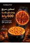 جهاز صنع الوافل والدونات والكيك الصغير 3 في 1، بقوة 600 واط، مع ألواح قابلة للإزالة غير لاصقة، مؤشر LED، لون أسود - 2