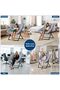 Square Moon Chair Iron Cotton Lazy Chair with Comfortable Cushion Durable Frame Lightweight Design Perfect for Relaxation - 4