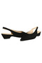 Black Suede Women's Heeled Shoes - 4