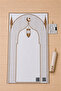 Pocket-Sized Travel Prayer Mat with Qr Code Keychain – Foldable Portable Roll-Up Prayer Mat White Dome