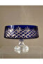Crystal Cut Handcrafted Blue Glass Bowl Tableware Presentation Bowl - 4