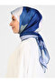 Galaxy Patterned Scarf - Cobalt Blue - 3