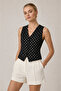 Women's V-Neck Office & Casual Stylish Vest - 3