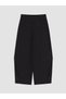 Black High Waist Wide Leg Women's Balloon Pants - 6