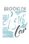 Brooklyn Retro Car Cool Classic Printed Men's Oversize T-Shirt - 3