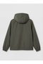 Khaki Hooded Women's Reversible Raincoat - 7