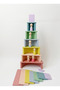 Montessori Waldorf Pastel Wooden Rainbow Open-Ended Play Set 5 Pieces - 4