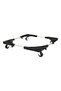 Leostar Washing Machine and Refrigerator Stand Black/Silver 56*56.CM