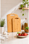 Loki Set of 2 Wooden Cutting Boards - Stylish Presentation Boards for Kitchen and Tableware - Durable Kitchen Utensils - 3