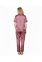 Mauve Italian Satin Nightsuit | Dusty Rose Luxury Pajamas Set | Premium Imported Silky Sleepwear - 3