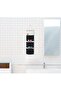 Two-piece three-compartment hanging storage bag, gray and white - 4