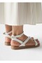 Nova Women's Gold Ring Detailed Flip-Flop Sandals - Soft Flat Sole for Daily Comfort - 3