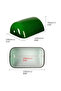 Green glass lampshade 25cm E27. - 3