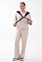 Women's Shawl Look Detailed Sweat Pants Modal Set 265193 - - 4