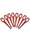 40 red blades for Parkside PRTA20-LiA1. - 2