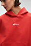 Melurea women's embroidered Hooded comfort fit red sweatshirt - 5