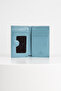 Tiffy Genuine Leather Vertical Card Holder Wallet Baby Blue - 4