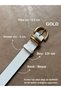 2-Pack Liaison Oval Gold Buckle Model Buckle Jacket Belt Dress Belt Trouser Belt - 2