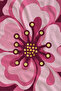 Retro Psychedelic Pink Large Floral and Wave Pattern 70X150 Beach Towel - Cotton Bath Towel - 3