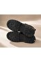 Women's Black Lace-Up Chunky Combat Ankle Boots Casual Fashion Boots - 3