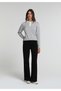 High Rise Super Flare Fit Women's Black Denim Jean Pants