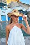 Western Style Perforated Summer Straw Women's Cowboy Hat - 2