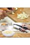 مكبس ثوم يدوي 2 في 1 للمطبخ، مفرمة ثوم يدوية، عصارة ثوم، قطاعة ثوم - 5