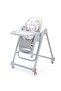 Multi-Function Baby High Chair for Feeding and Dining with Adjustable Recline, Removable Tray, Comfortable Seat Cushion, Anti-Slip Lockable Wheels, Large Under-Seat Storage Basket, Foldab