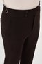 Straight Super Slim Fit Belted Buckle Men's Trousers Dark Brown - 38138.23Y - 2
