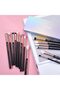 Eye Makeup Brushes Set Professional 15pcs Brown Eyeshadow Brush Eyebrow Concealer Eyeliner Bl - 2