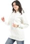 womens Fleeced Plain-36W24W30324 Sweatshirt - 2