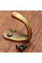 3-pack brass hooks | Vintage brass classic design | Modern retro style | Bathroom/bedroom wall mount