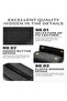 Premium Leather Car Tissue Holder, Large Rectangular Tissue Box Organizer, Black - 6