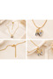 Double Color N Letter Steel Necklace - 2
